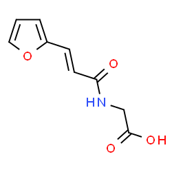 ChemSpider 2D Image | trans-N-(2-Furfurylideneacetyl)glycine | C9H9NO4