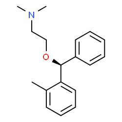 ChemSpider 2D Image | N,N-Dimethyl-2-[(S)-(2-methylphenyl)(phenyl)methoxy]ethanamine | C18H23NO