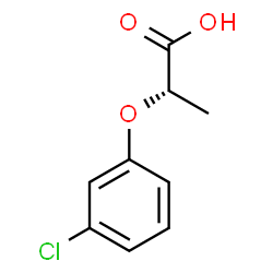 ChemSpider 2D Image | (2S)-2-(3-Chlorophenoxy)propanoic acid | C9H9ClO3