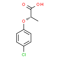 ChemSpider 2D Image | (2S)-2-(4-Chlorophenoxy)propanoic acid | C9H9ClO3
