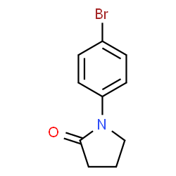 ChemSpider 2D Image | 1-(4-Bromophenyl)-2-pyrrolidone | C10H10BrNO