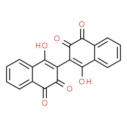 ChemSpider 2D Image | 1,1'-Dihydroxy-2,2'-binaphthalene-3,3',4,4'-tetrone | C20H10O6