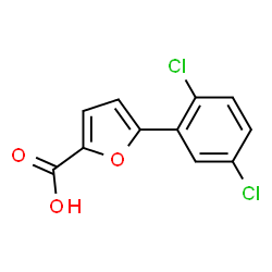 ChemSpider 2D Image | 5-(2,5-Dichlorophenyl)-2-furoic acid | C11H6Cl2O3