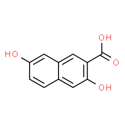 ChemSpider 2D Image | 3,7-Dihydroxy-2-naphthoic acid | C11H8O4