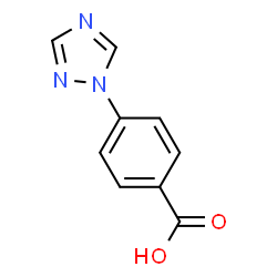 ChemSpider 2D Image | 4-(1H-1,2,4-Triazol-1-yl)benzoic acid | C9H7N3O2