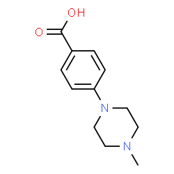 ChemSpider 2D Image | 4-(4-Methylpiperazin-1-yl)benzoic acid | C12H16N2O2