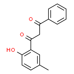 ChemSpider 2D Image | 1-(2-Hydroxy-5-methylphenyl)-3-phenyl-1,3-propanedione | C16H14O3