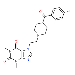 ChemSpider 2D Image | flufylline | C21H24FN5O3