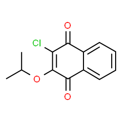 ChemSpider 2D Image | 2-Chloro-3-isopropoxy-1,4-naphthoquinone | C13H11ClO3