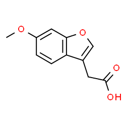 ChemSpider 2D Image | 6-Methoxy-3-benzofuranacetic acid | C11H10O4