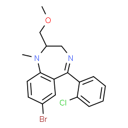 ChemSpider 2D Image | metaclazepam | C18H18BrClN2O