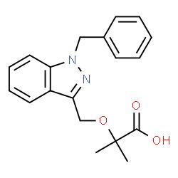 ChemSpider 2D Image | bindarit | C19H20N2O3