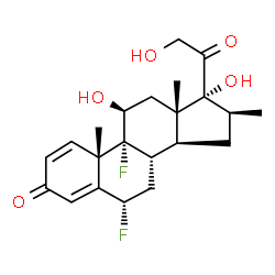 ChemSpider 2D Image | Diflorasone | C22H28F2O5