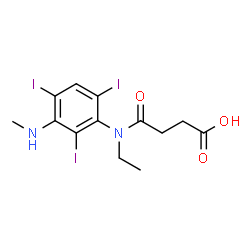 ChemSpider 2D Image | iosumetic acid | C13H15I3N2O3