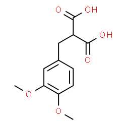 ChemSpider 2D Image | (3,4-Dimethoxybenzyl)malonic acid | C12H14O6