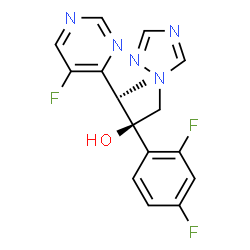ChemSpider 2D Image | Voriconazole | C16H14F3N5O