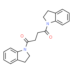 ChemSpider 2D Image | 1,4-bis(2,3-dihydroindol-1-yl)butane-1,4-dione | C20H20N2O2