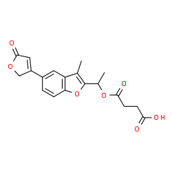 ChemSpider 2D Image | benfurodil hemisuccinate | C19H18O7