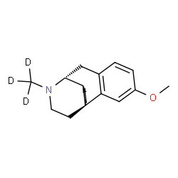 ChemSpider 2D Image | (13alpha)-3-Methoxy-17-(~2~H_3_)methylmorphinan | C18H22D3NO