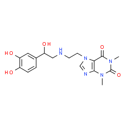 ChemSpider 2D Image | theodrenaline | C17H21N5O5