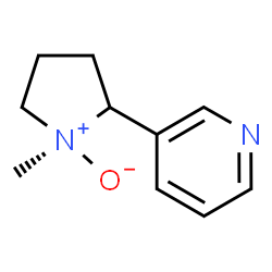 ChemSpider 2D Image | 3-[(1S)-1-Methyl-1-oxido-2-pyrrolidinyl]pyridine | C10H14N2O