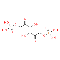 ChemSpider 2D Image | 1,6-Di-O-phosphonohexo-2,5-diulose | C6H12O12P2