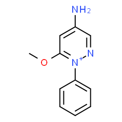 ChemSpider 2D Image | 4-Amino-6-methoxy-1-phenylpyridazinium | C11H12N3O