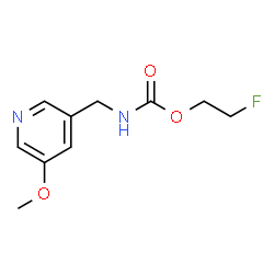 ChemSpider 2D Image | 2-Fluoroethyl [(5-methoxy-3-pyridinyl)methyl]carbamate | C10H13FN2O3