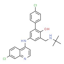 ChemSpider 2D Image | tebuquine | C26H25Cl2N3O