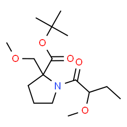 ChemSpider 2D Image | 2-Methyl-2-propanyl 1-(2-methoxybutanoyl)-2-(methoxymethyl)prolinate | C16H29NO5