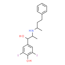ChemSpider 2D Image | Bufeniode | C19H23I2NO2
