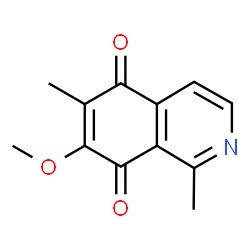 ChemSpider 2D Image | 7-Methoxy-1,6-dimethyl-5,8-isoquinolinedione | C12H11NO3
