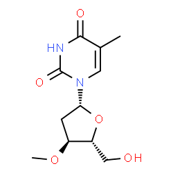 ChemSpider 2D Image | 3'-O-Methylthymidine | C11H16N2O5