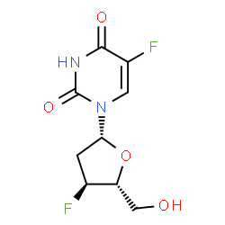 ChemSpider 2D Image | 2',3'-Dideoxy-3',5-difluorouridine | C9H10F2N2O4