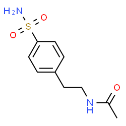ChemSpider 2D Image | N-[2-(4-Sulfamoylphenyl)ethyl]acetamide | C10H14N2O3S