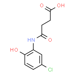 ChemSpider 2D Image | 4-[(5-Chloro-2-hydroxyphenyl)amino]-4-oxobutanoic acid | C10H10ClNO4