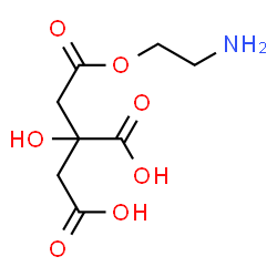 ChemSpider 2D Image | 2-[2-(2-Aminoethoxy)-2-oxoethyl]-2-hydroxysuccinic acid | C8H13NO7