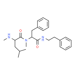 ChemSpider 2D Image | N-Methylleucyl-Nalpha-methyl-N-(2-phenylethyl)phenylalaninamide | C25H35N3O2