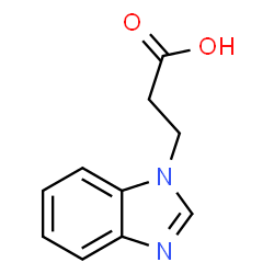 ChemSpider 2D Image | 3-(1,3-benzodiazol-1-yl)propanoic acid | C10H10N2O2