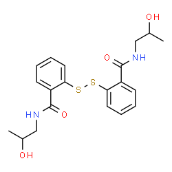 ChemSpider 2D Image | 2,2'-Disulfanediylbis[N-(2-hydroxypropyl)benzamide] | C20H24N2O4S2