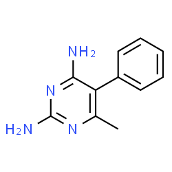 ChemSpider 2D Image | 2,4-Diamino-6-methyl-5-phenylpyrimidine | C11H12N4