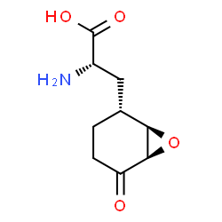 ChemSpider 2D Image | 3-[(1R,2R,6R)-5-Oxo-7-oxabicyclo[4.1.0]hept-2-yl]-L-alanine | C9H13NO4