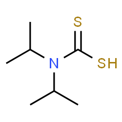 ChemSpider 2D Image | Diisopropylcarbamodithioic acid | C7H15NS2