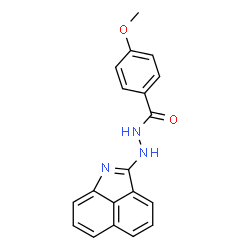 ChemSpider 2D Image | N'-(Benzo[cd]indol-2-yl)-4-methoxybenzohydrazide | C19H15N3O2