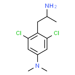 ChemSpider 2D Image | 4-(2-Aminopropyl)-3,5-dichloro-N,N-dimethylaniline | C11H16Cl2N2