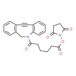 ChemSpider 2D Image | 1-{[6-(11,12-Didehydrodibenzo[b,f]azocin-5(6H)-yl)-6-oxohexanoyl]oxy}-2,5-pyrrolidinedione | C25H22N2O5