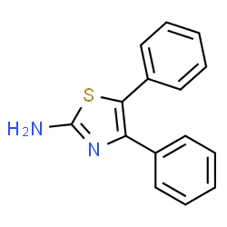 ChemSpider 2D Image | 4,5-diphenylthiazol-2-amine | C15H12N2S