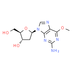 ChemSpider 2D Image | O(6)-Methyl-2'-deoxyguanosine | C11H15N5O4