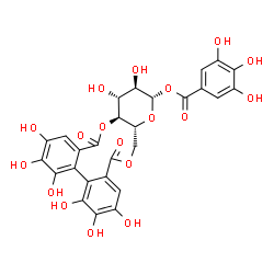 ChemSpider 2D Image | Strictinin | C27H22O18