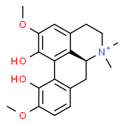 ChemSpider 2D Image | Magnoflorine | C20H24NO4